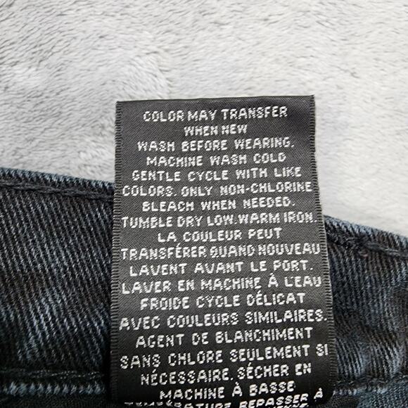 Style&Co Jeans Womens 14 Black Easy Fit High Rise Tapered Straight Leg Stretch - Picture 8 of 13